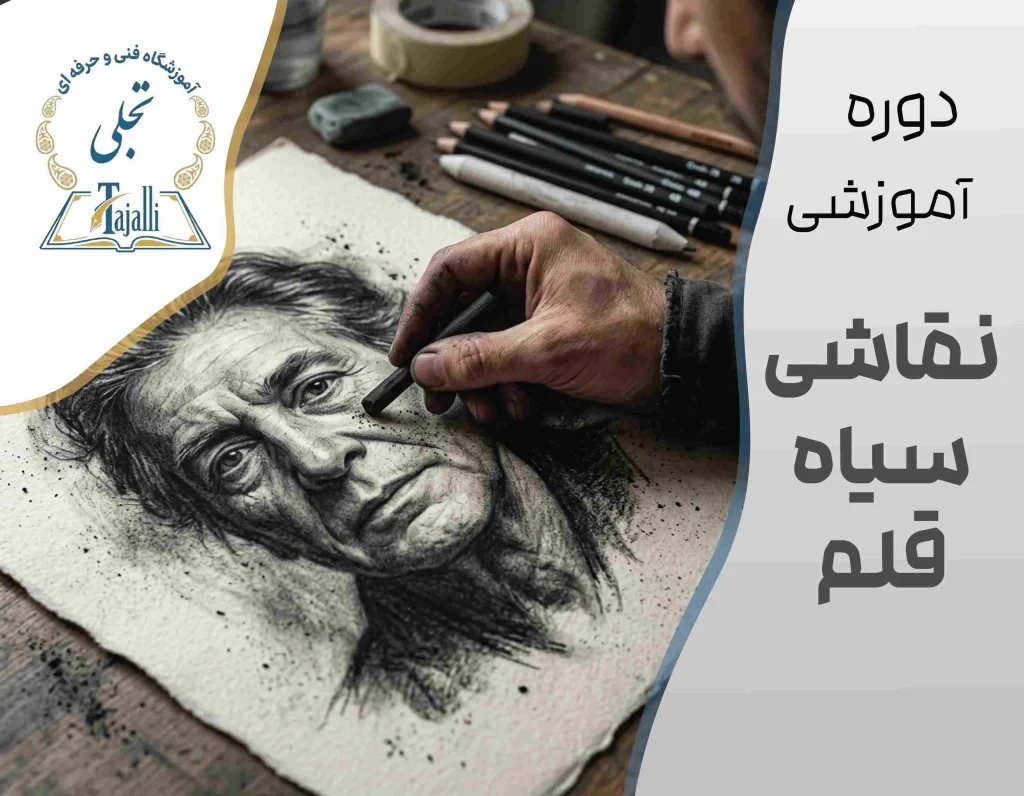 دوره نقاشی سیاه قلم